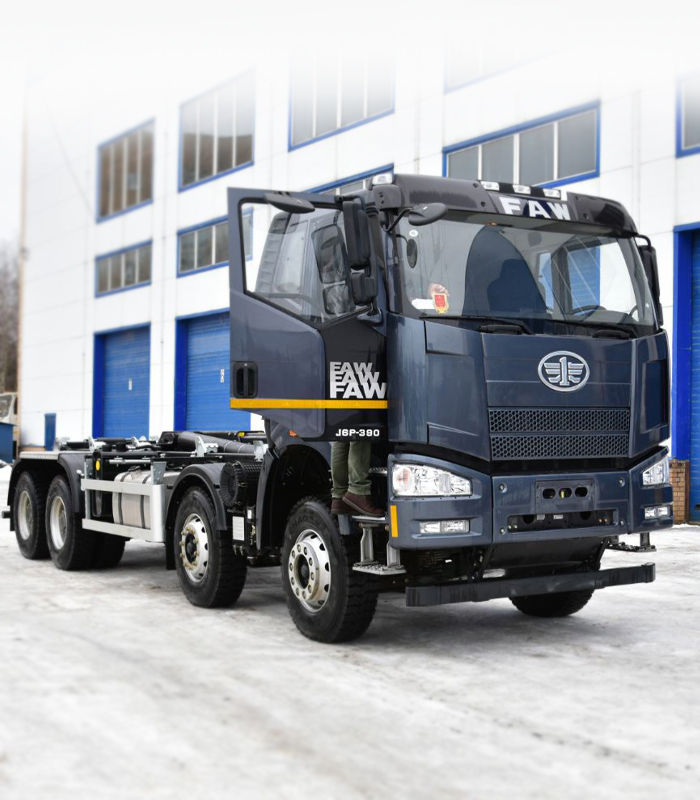 Мультилифт FAW J6 CA3310 8Х4 HYVA TITAN 26-65-S 1